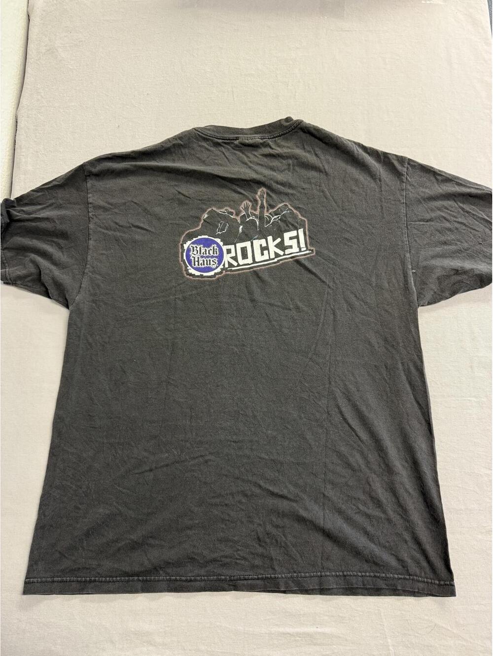 Vintage Black Haus T-shirt Rocks! Party People Blackberry XL